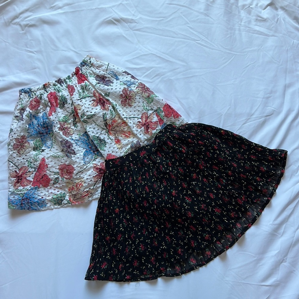 Girls Gap and Zara skirts